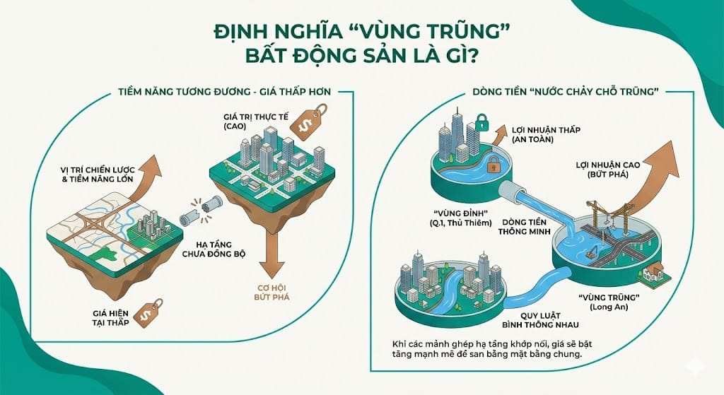 Định nghĩa "Vùng trũng" trong bất động sản