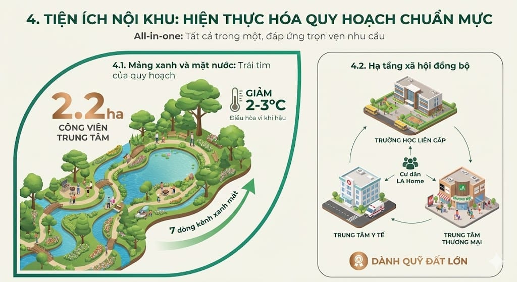 Tiện ích nội khu: Hiện thực hóa quy hoạch chuẩn mực